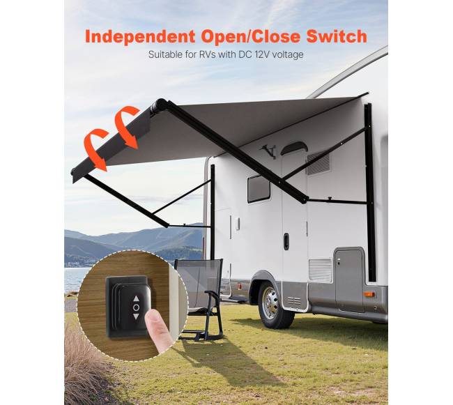 18 elektrinė RV tentas DC12V priekaboms1