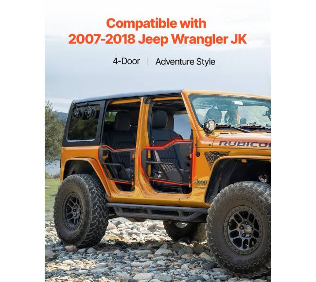 Keturių durų Jeep Wrangler JK vamzdiniai vartai1