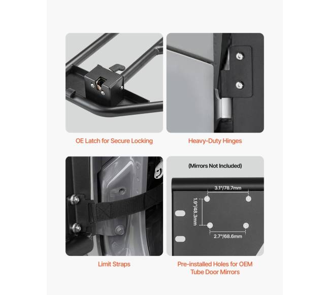 Keturių durų Jeep Wrangler JK vamzdiniai vartai2