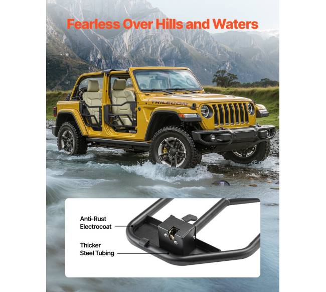 Keturių durų Jeep Wrangler JK vamzdiniai vartai4