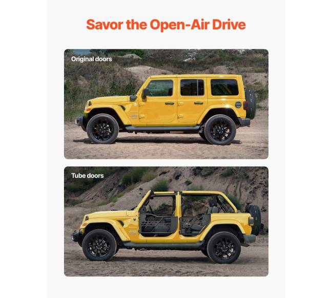 4-durų Jeep Wrangler JL vamzdžio durys5