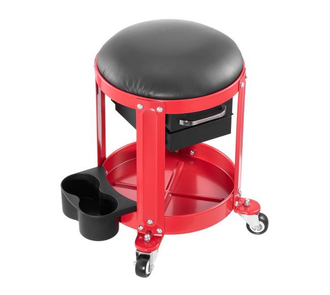 Mechaniko kėdutė ant ratukų su saugykla10