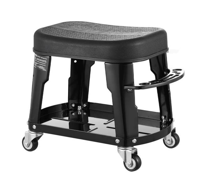 Mechaniko kėdė su ratukais ir įrankių dėklu8