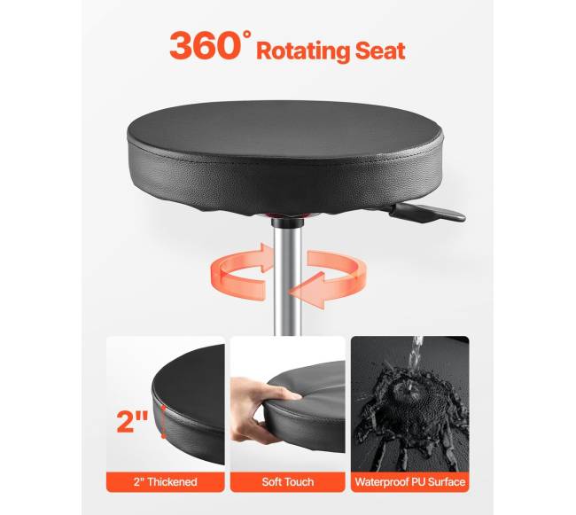 Reguliuojama garažo kėdė su ratukais4