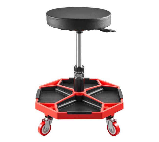 Reguliuojama garažo kėdė su ratukais8