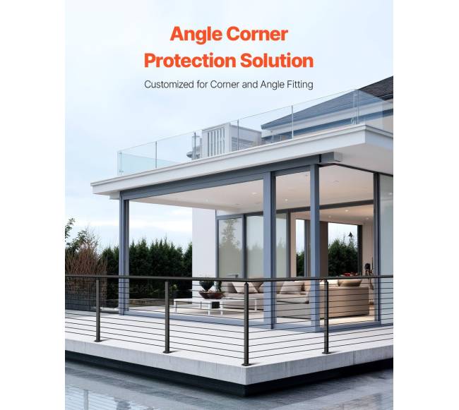 VEVRO kabelinė turėklų kolona su L formos angomis1