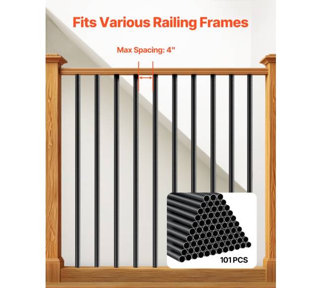 Laiptų turėklų balustros su varžtais3