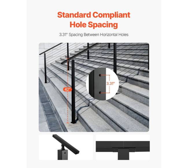 Kabelinė turėklų stulpelis su 30 kampu3