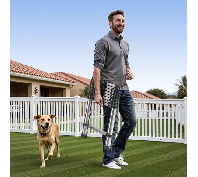 Ištraukiamos kopėčios iš nerūdijančio plieno 2.5 m7