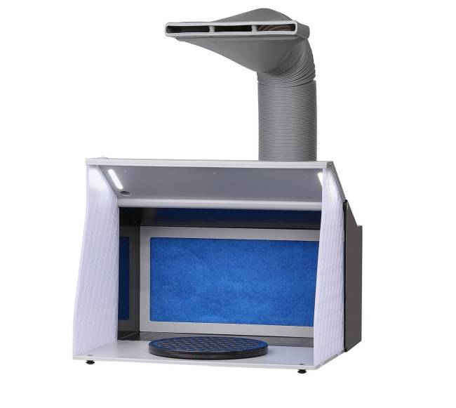 Nešiojama aerografo purškimo kabina su dvigubais ventiliatoriais9