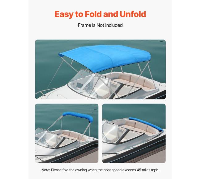 Valtis bimini stogelis 4 lankų 96x91-96 cm mėlynos spalvos4