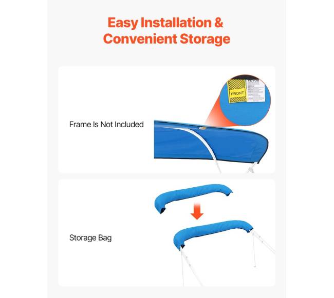 Valtis bimini stogelis 4 lankų 96x91-96 cm mėlynos spalvos5