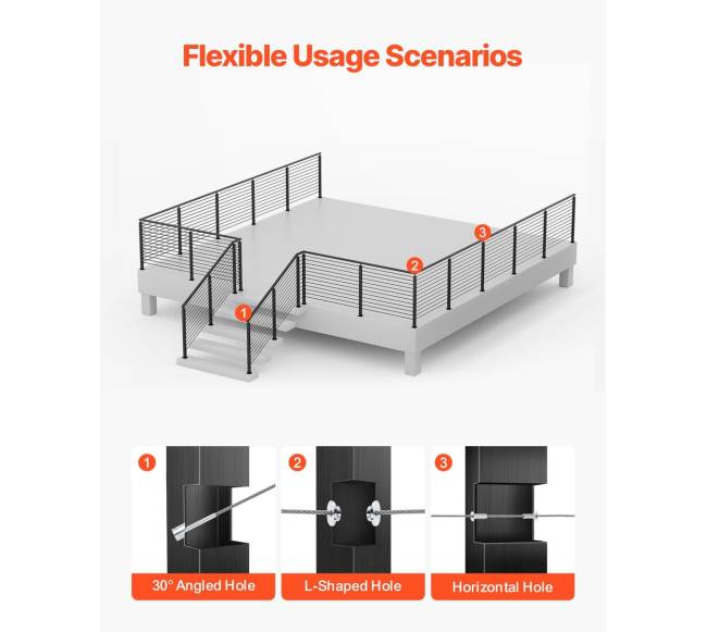 kabelinė tvorelės kolona su L formos skylėmis4
