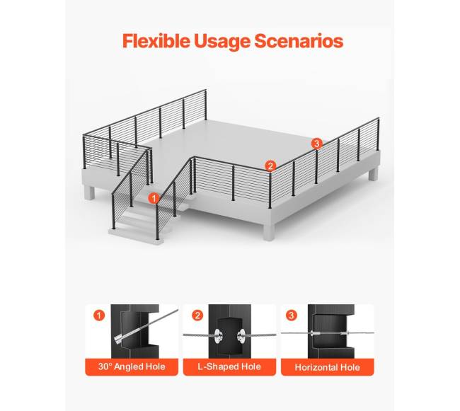 Laiptų turėklų stulpai 42x5x5 cm4