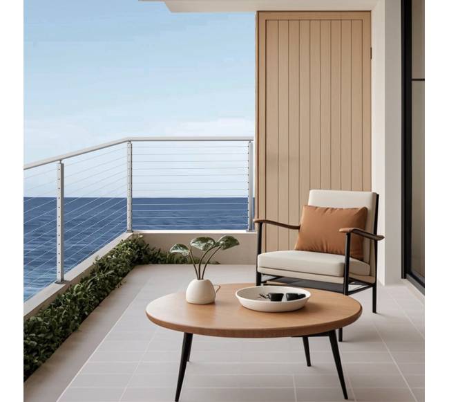 nerūdijančio plieno turėklų stulpelis 106,7 cm7