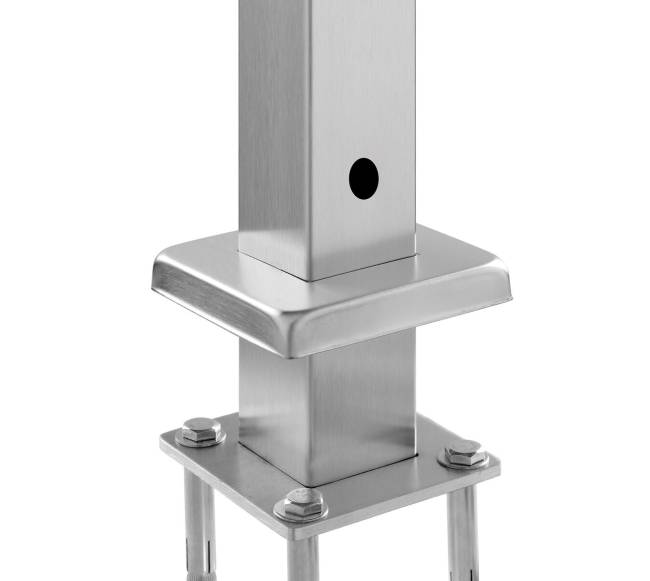 nerūdijančio plieno turėklų stulpelis 106,7 cm9