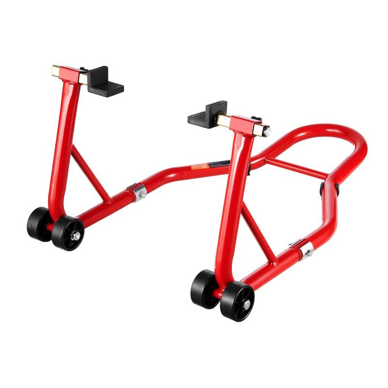 Motociklų atraminis stovas raudonas0