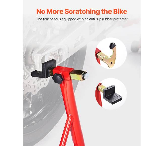 Motociklų atraminis stovas raudonas6