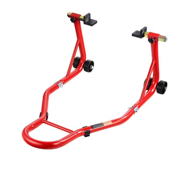 Motociklų atraminis stovas raudonas8