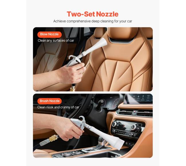 Automobilių valymo įrankis aukšto slėgio 2 purkštukai1