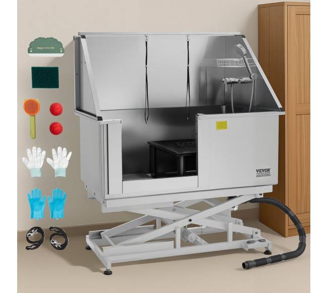 127 cm elektrinė šunų maudymo vonelė su filtru7