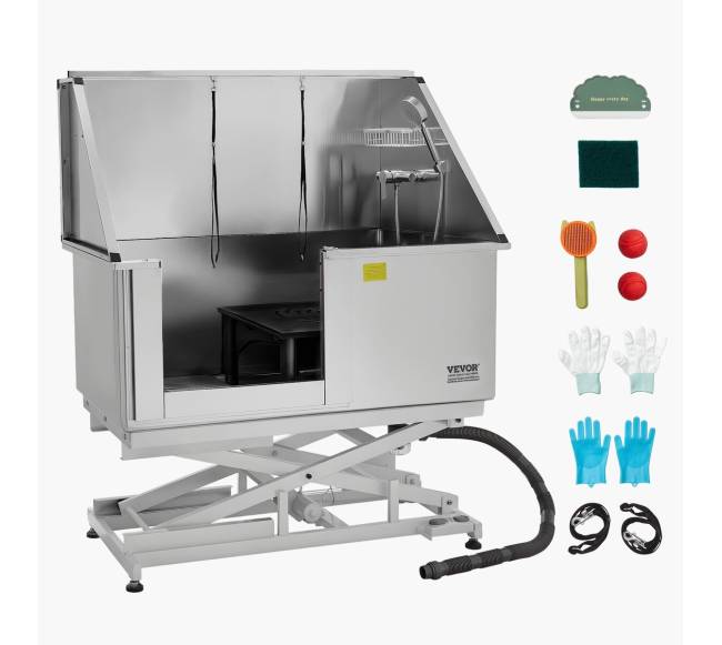 127 cm elektrinė šunų maudymo vonelė su filtru8