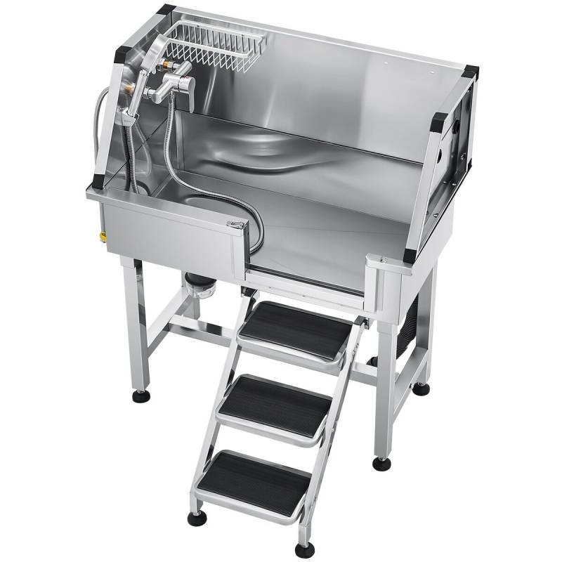 86.4 cm šunų maudymo vonia su laiptais0