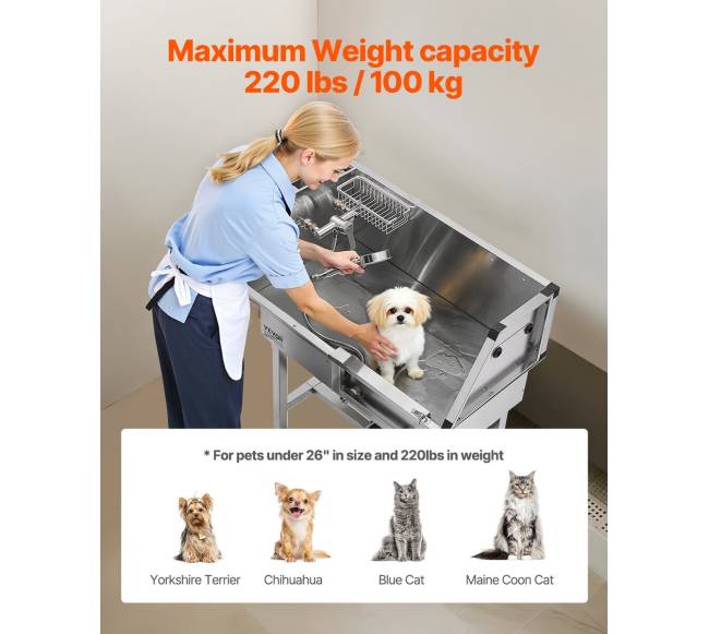 86.4 cm šunų maudymo vonia su laiptais3