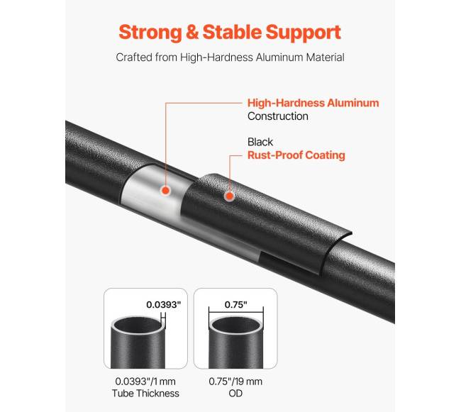 Laiptų turėklų aliumininės spindelės 101 vnt.2