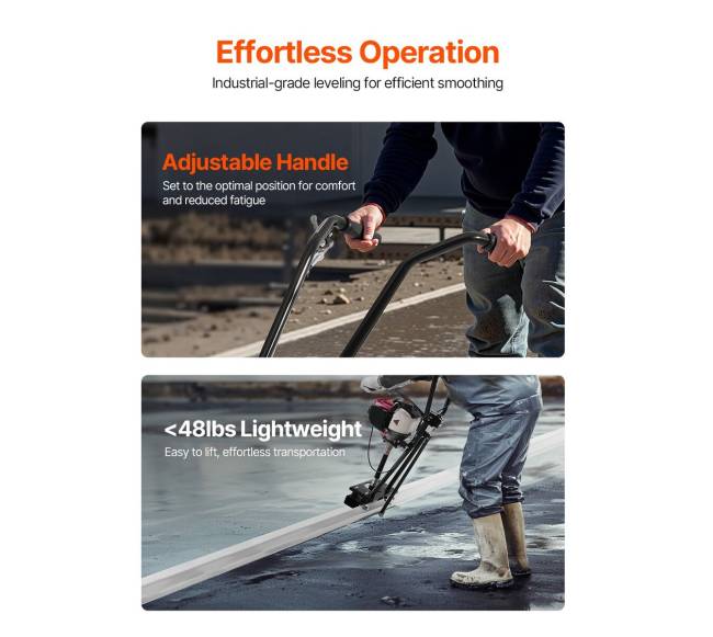 Keturciklis betono lyginimo įrankis su 365 cm mentele2