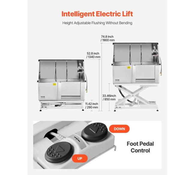 Elektrinė šunų vonia su nerūdijančio plieno filtru2