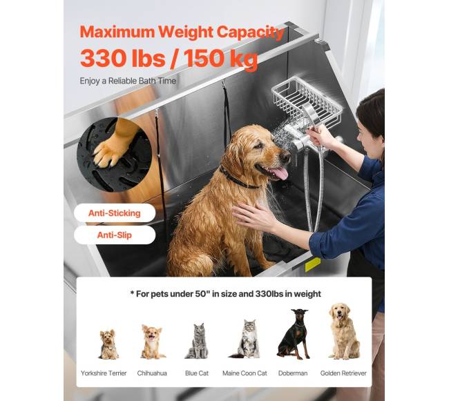 Elektrinė šunų vonia su nerūdijančio plieno filtru3