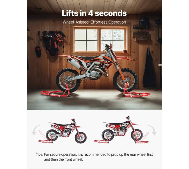 Motociklų priekio ir galinio stovo kėliklis5