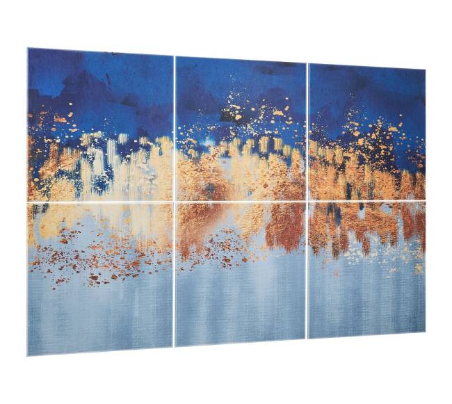 6 dalių akustinės plokštės 60 cm su lipduku0