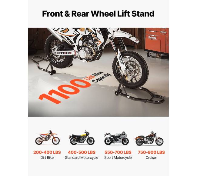 Motociklų stovas priekinis ir galinis kėlimui1