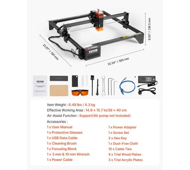 10W galingumo lazerinis graviratorius5