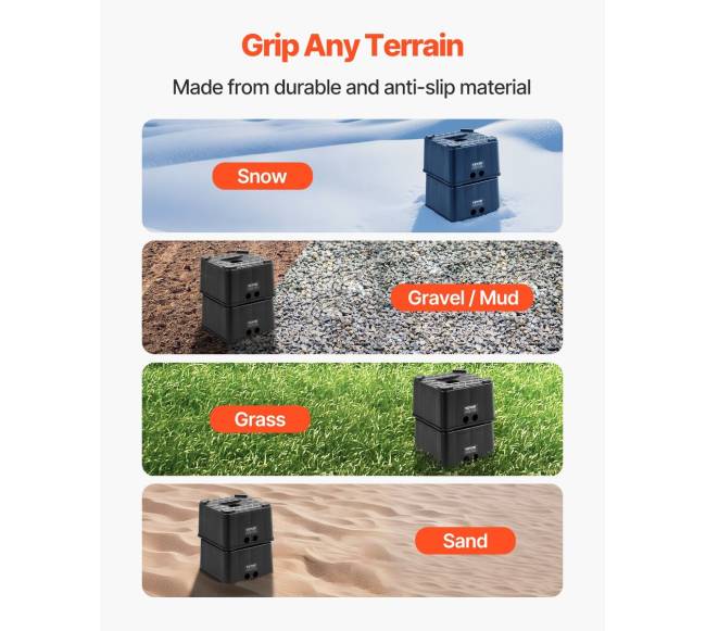 Priekabos atraminiai blokai 2 vnt 152 mm 2.7 tonos4