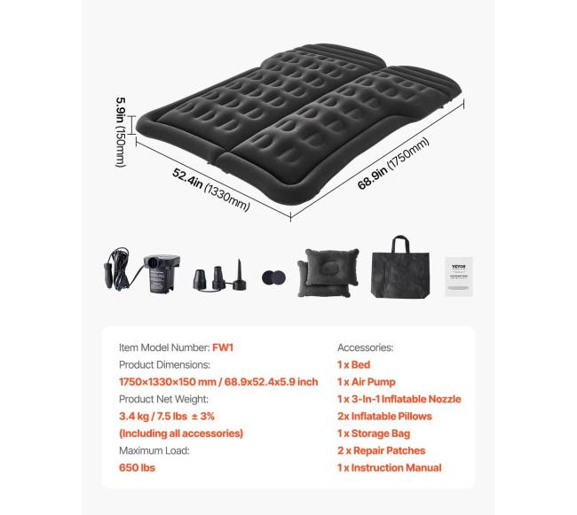 Pripučiamas čiužinys automobiliui6