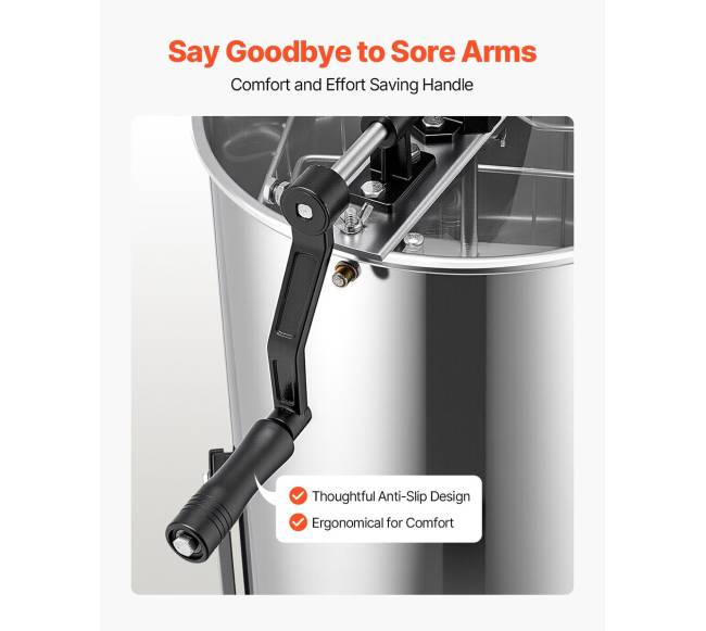 Rankinis medaus ekstraktorius iš nerūdijančio plieno2