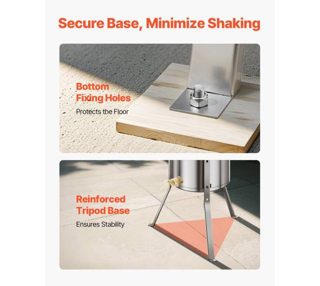 Rankinis medaus ekstraktorius iš nerūdijančio plieno3