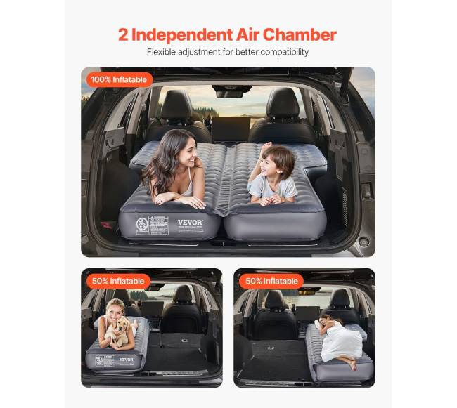 Pripučiama automobilio oro čiužinys kelionėms1