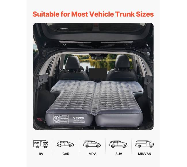 Pripučiama automobilio oro čiužinys kelionėms3