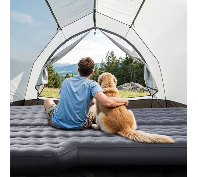 Pripučiama automobilio oro čiužinys kelionėms7