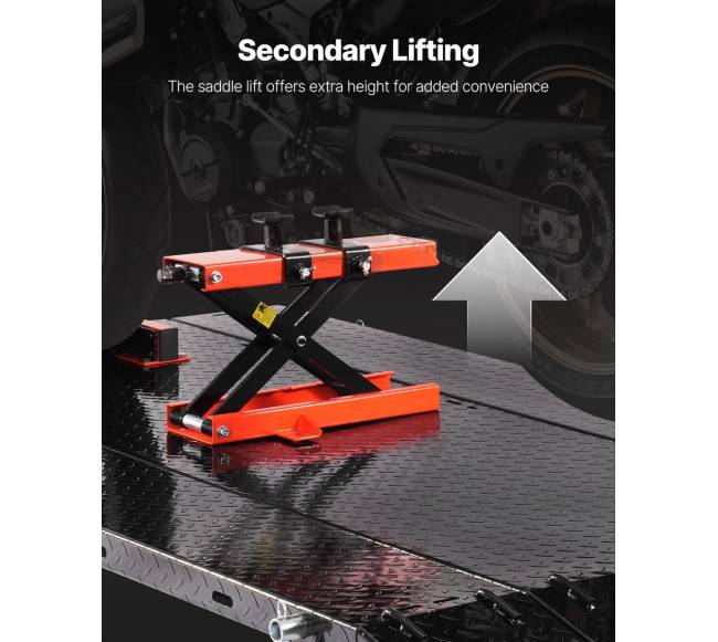 Motociklo keltuvas su pneumatinėmis funkcijomis4