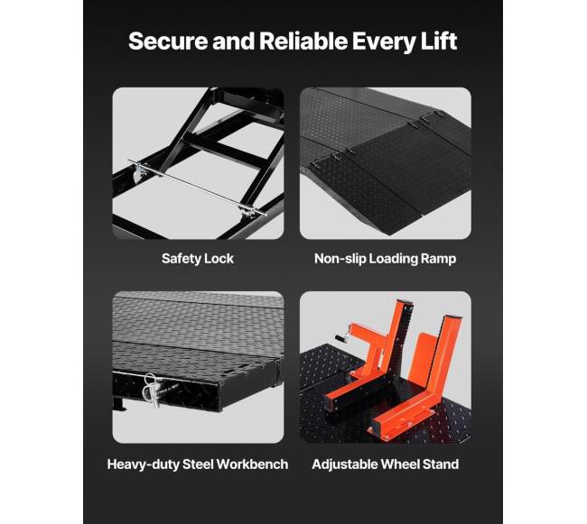 Motociklo keltuvas su pneumatinėmis funkcijomis5