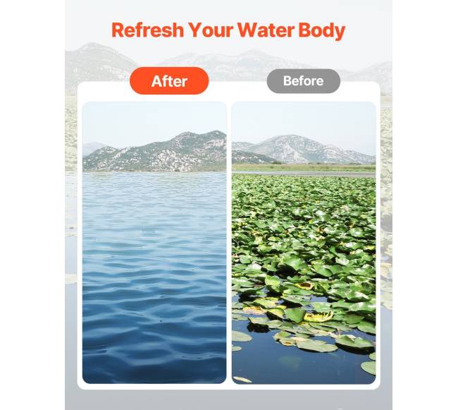 Tvenkinio vandens augalų grėblys 81x16 cm4