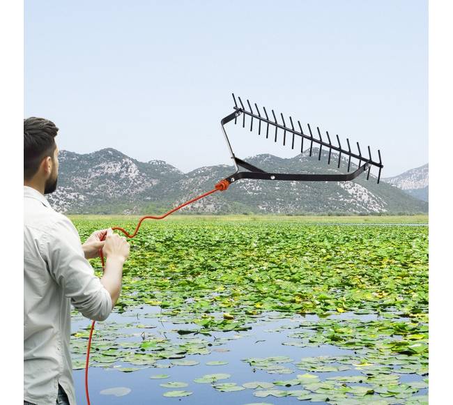 Tvenkinio vandens augalų grėblys 81x16 cm7