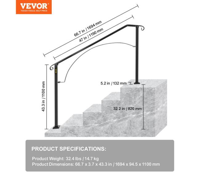 Turėklų lankas 4 arba 5 pakopoms6