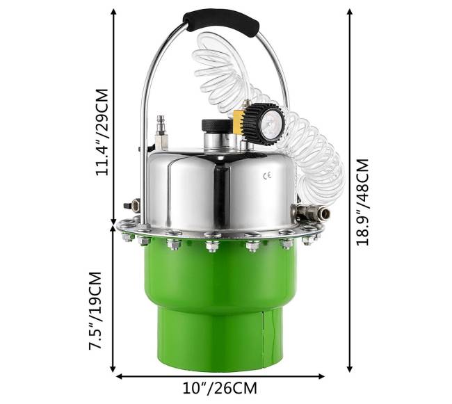 Pneumatinis stabdžių skysčio keitimo įrankis7