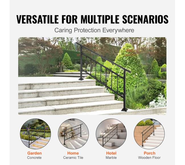 Lauko laiptų turėklai 1-4 laiptams4